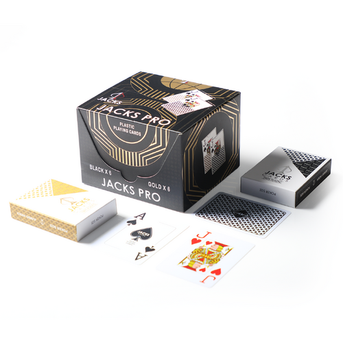 JACKS PRO 100% Plastic Playing Cards - Box of 12