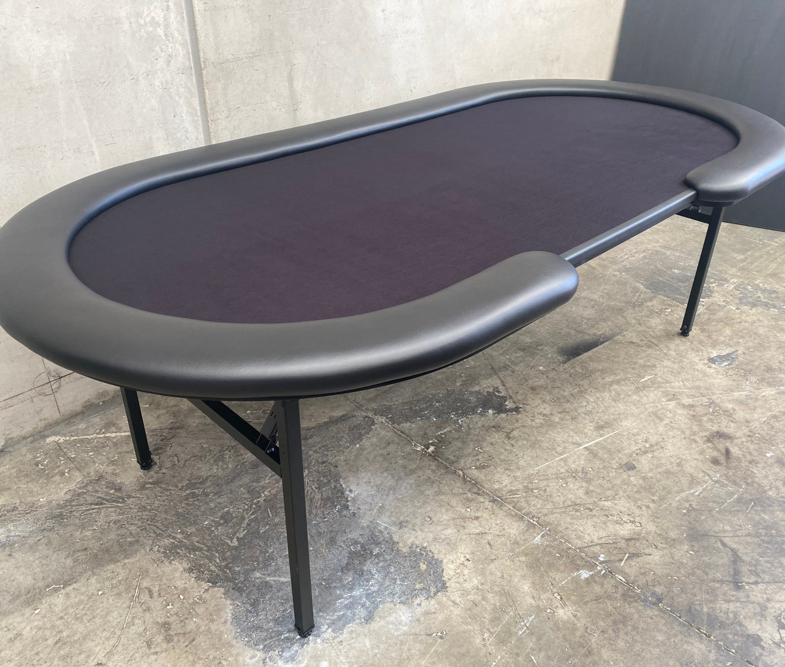 black poker table