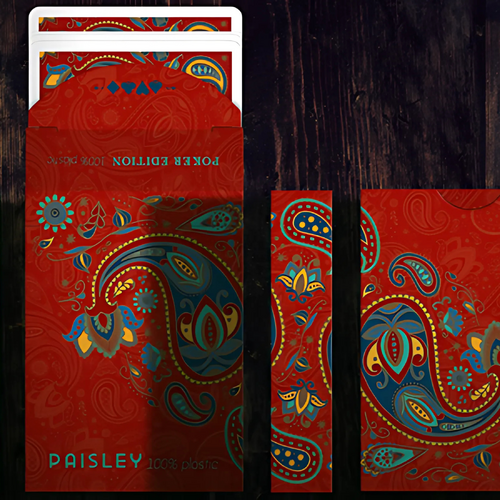 Paisley Poker Red Playing Cards