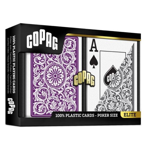 COPAG 1546 Elite Purple/Grey Jumbo Playing Cards