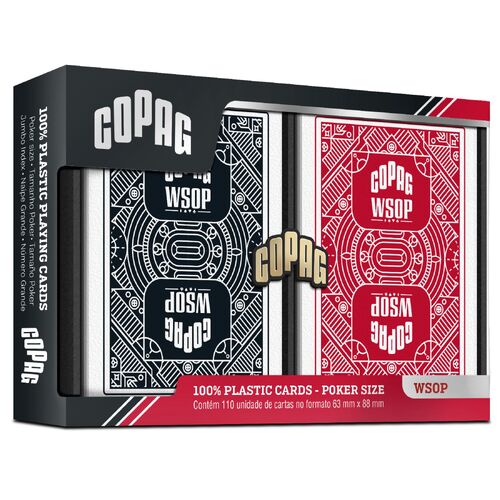 COPAG WSOP Red/Black Jumbo Playing Cards