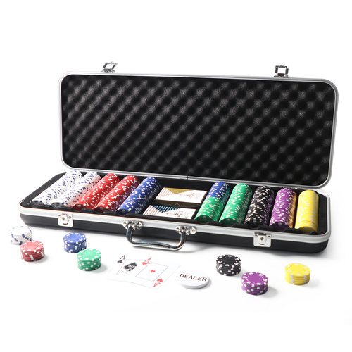 Monarch 500 Chip Black Case Poker Set