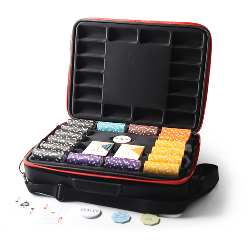 MILLIONS Deluxe 1000 Chip Poker Set - Premium Viper Case - 14g Poker Chips - 2 x JACKS PRO Plastic Cards